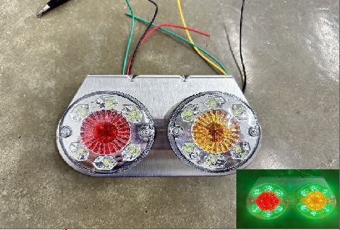 ไฟราวข้างกลม 2 ตอน ซ้าย/ขวา LED ลิเวอร์พูลY แป้นโครเมียม