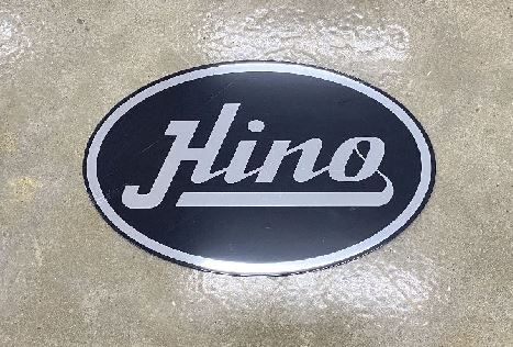 ป้ายตัวหนังสือ HINO สีดำ